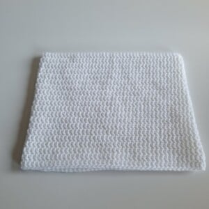 Gehaakte muts 'Basic white'