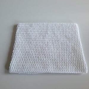 Gehaakte muts 'Basic white'