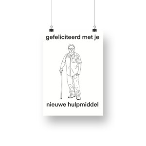 Hulpmiddel kaart Wandelstok