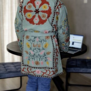 Kimono - Unisex - One size fits all - Indian Bloom Collection - Green