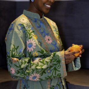 Kimono - Unisex - One size fits all - Indian Bloom Collection - Groen