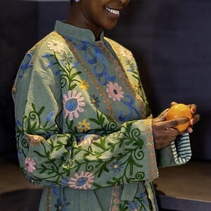 Kimono - Unisex - One size fits all - Indian Bloom Collection - Groen