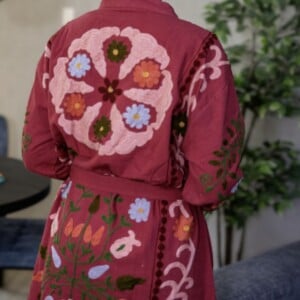 Kimono - Unisex - One size fits all - Indian Bloom Collection - Rood