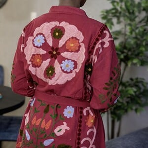 Kimono - Unisex - One size fits all - Indian Bloom Collection - Rood