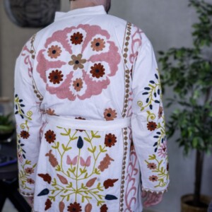 Kimono - Unisex - One size fits all - Indian Bloom Collection - Wit