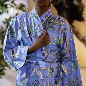 Kimono - Unisex - One size fits all - Jaipur Breeze Collection - Paarsblauw