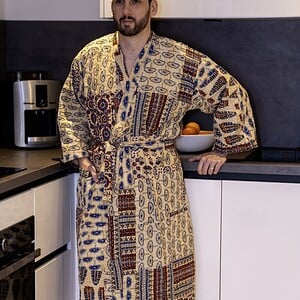 Kimono - Unisex - One size fits all - Quilted Charm Collection - Beige