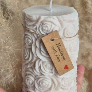 Mooie unieke bloemen soy wax kaarsen
