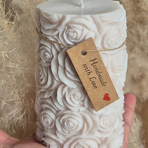 Mooie unieke bloemen soy wax kaarsen