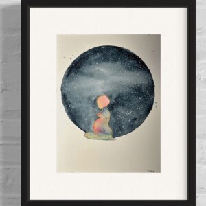 Waterverf schilderij “Own universe”