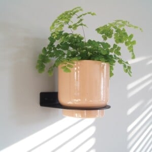 Plantdrager Flora Zwart | ø12cm