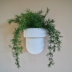 Plantendrager Flora Goud ø 12 cm Eco + Pot Light Marble Grey