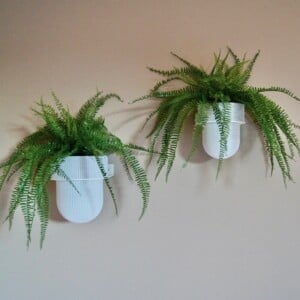 Plantendrager Flora Wit ø12 cm Eco + Pot Light Marble Grey