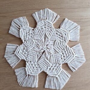 Macramé Servet op tafel