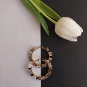 Smoke Wire Wrapped Hoops
