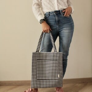 Stoffen Tote - Pied de Poule - Model Melia