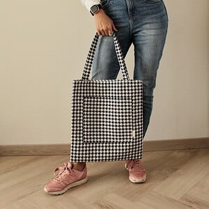 Stoffen Tote - Pied de Poule