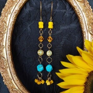 Turquoise Summer Dangle Earrings