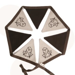 Vlaggenlijn Terry Triceratops | Beige | 1.75 Mtr.
