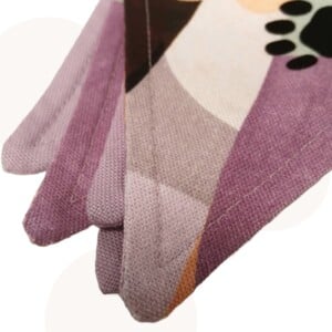 Vlaggenlijn met afdruk kattenpootjes | Lila Fantasie | 1.5 Mtr | Woonslinger