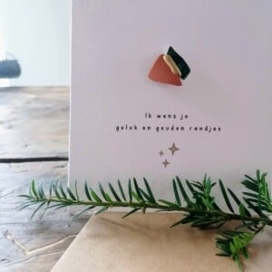 Wenskaart kintsugi gelukspin