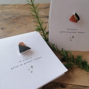 Wenskaart kintsugi gelukspin
