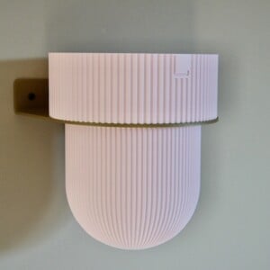 Plantendrager Flora Goud ø 15cm Eco + Pot Pink Blossom