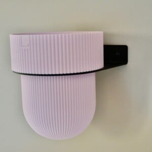 Plantendrager Flora Zwart ø 15cm Eco + Pot Pink Blossom