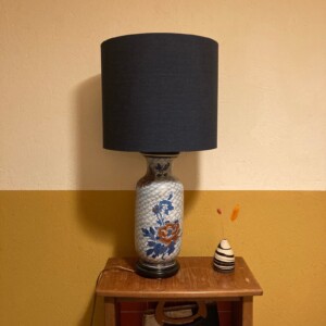 Bijna originele Japanse tafellamp blauw