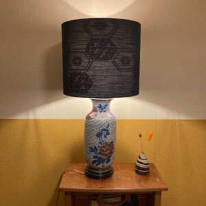 Bijna originele Japanse tafellamp blauw