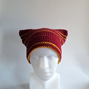 Gehaakte muts 'Harry Potter Gryffindor house'