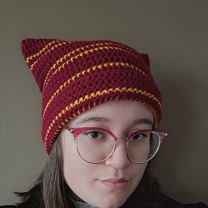 Gehaakte muts 'Harry Potter Gryffindor house'