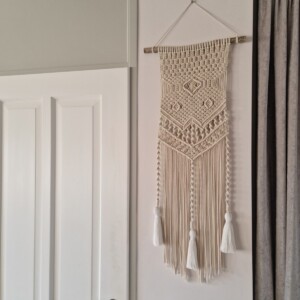 Handgemaakte macrame muurhanger