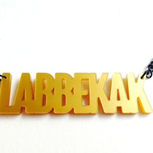 Labbekak! ketting (goud)