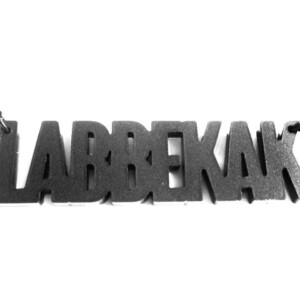 Labbekak! ketting (zwart)