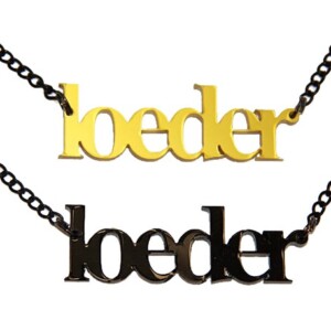 Loeder! ketting (goud)