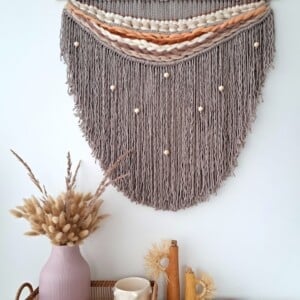 Macrame wandkleed Pearl
