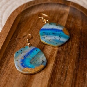 Oorbellen | Stevie Blue Agate