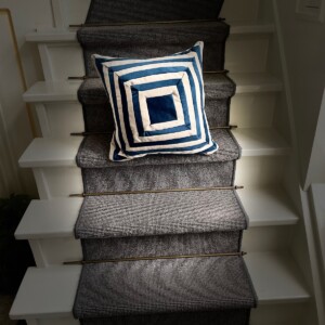 Petrol, donker,blauw, crème, quilt, kussen, handgemaakte, kussens ,  vierkant. Dizzy