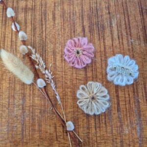 Antislipclip wollen bloem