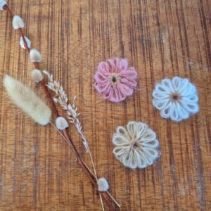 Antislipclip wollen bloem