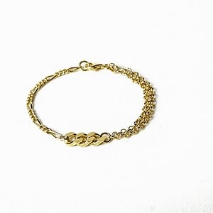 Armband - THE REMIX - verguld zilver
