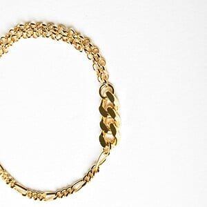 Armband - THE REMIX - verguld zilver