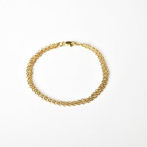 Armband - TROUBLED WATER (small) - verguld zilver