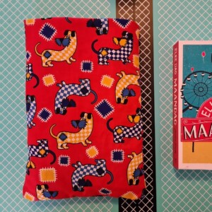 Booksleeve Happy teckel – Voor boekenliefhebbers met een zwak voor teckels!