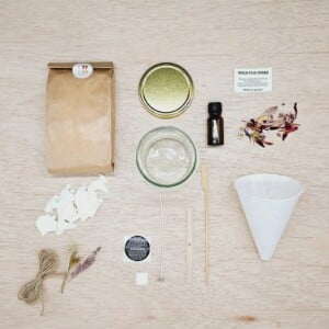 DIY pakket - Geurkaars met bloemen - wildflowers