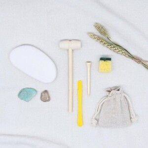 DIY pakket voor kinderen - Verborgen schatten - Amazoniet & Rookkwarts