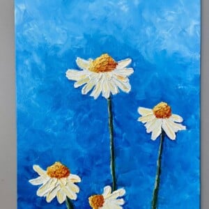 Schilderij "Daisy" - origineel kunstwerk in olieverf