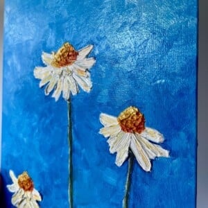 Schilderij "Daisy" - origineel kunstwerk in olieverf