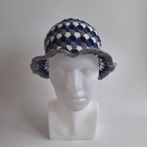 Gehaakte bucket hat 'Night sky'